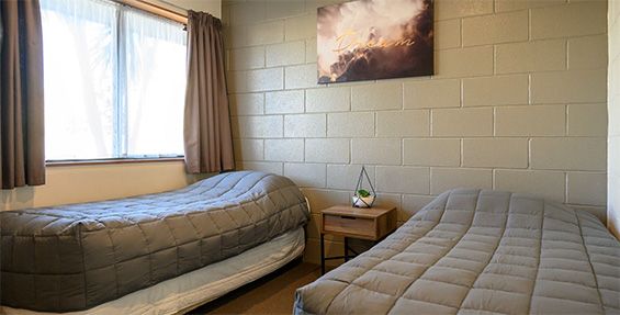 1-bedroom unit beds